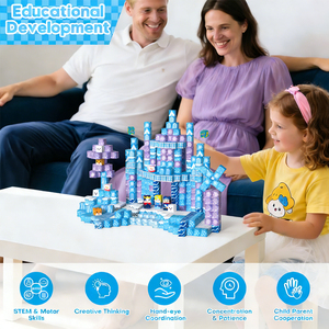 35 blocs de <span class=keywords><strong>construction</strong></span> magnétiques en plastique de 2 cm, jouets éducatifs STEM, <span class=keywords><strong>construction</strong></span> 3D, blocs de <span class=keywords><strong>construction</strong></span> empilables colorés, ensembles de blocs de <span class=keywords><strong>construction</strong></span> de dessins animés - Product Image 5