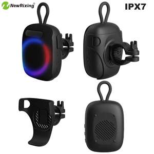 New RGB Light Waterproof Bicycle Speaker Mini Wireless BT Speakers Belt Hook Suitable <strong>for</strong> Mountain Bag Clip Anti-drop Silicone - Product Image 2