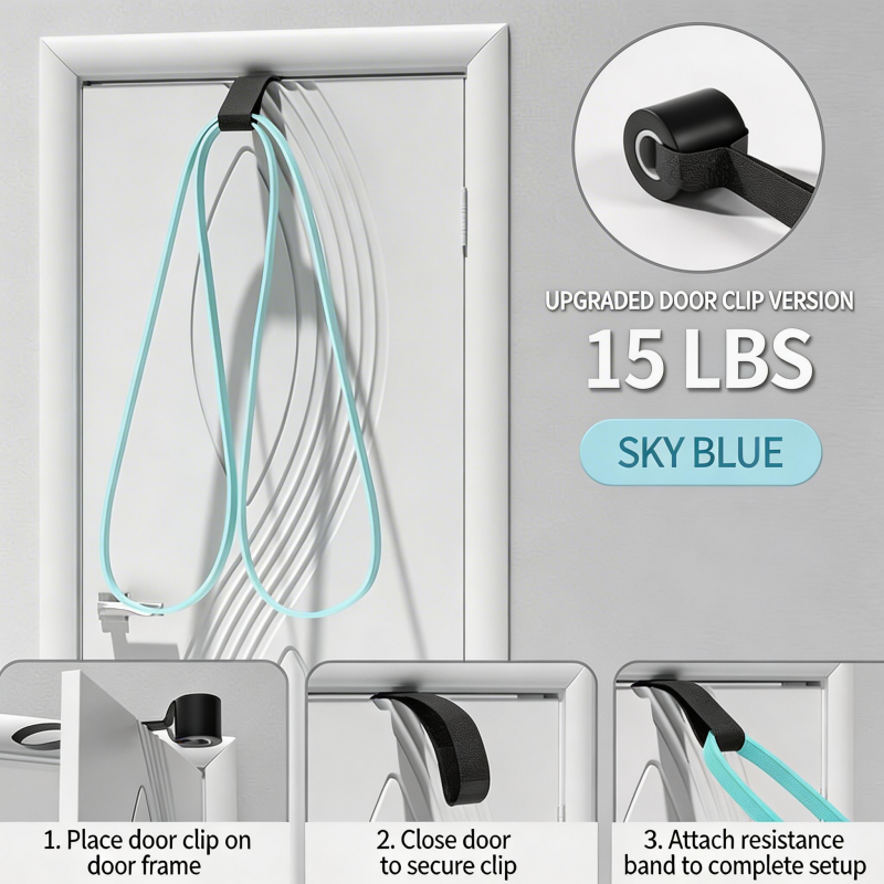 Entrée 15 lb - Niveau + Boucle de porte, Bleu ciel 0,64 cm - TPE