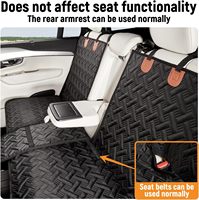 Housse de siège auto de luxe pour animaux de compagnie, pour siège arrière, imperméable, non rembourrée, protection de siège pour chien, design antidérapant, convient aux voitures, SUV, camions
