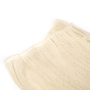 Extensions de cheveux humains Remy 100% chinois en gros, trame Genius, cuticules alignées, double épaisseur, sans perte, couleur claire, lisses naturelles - Product Image 6