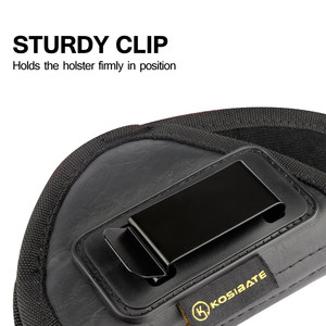 Aangepaste Outdoor Tactische Pistool Holster Pu Lederen Verborgen Carry Holster - Product Image 4