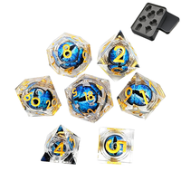 Jeu de dés DND en résine polyédrique pour jeu de rôle d'aventure dans un donjon