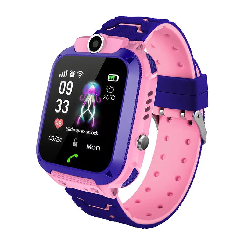 Q12 Kids Smart Watch Phone For Kids With Sim Card Photo Waterproof IP67 Kids Gift For IOS Android