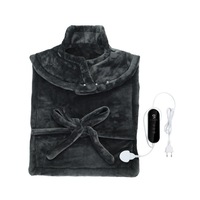 Coussin chauffant électrique en micro-élasthanne de haute qualité pour le cou et les épaules, avec fil chauffant à température contrôlée en polyester, pour usage domestique