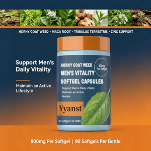 Horny Goat Weed Softgel Supplements 800mg 90pcs Herbal <b>Blend</b> Support Men's Daily Vitality Maintain <b>Active</b> Lifestyle For Men OEM - Product Image 3