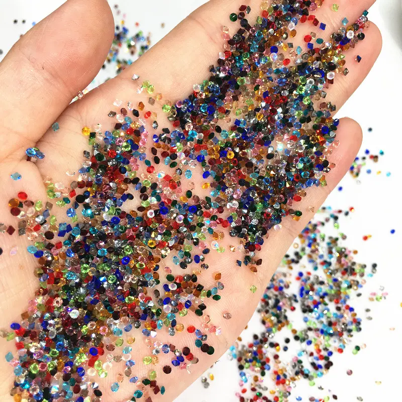 2mm 3mm Point Back loose Crystal Transparent rhinestones crystal glass stones nail Rhinestone in bulk For Garment Accessories