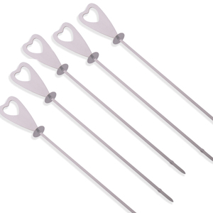 Brochettes de barbecue réutilisables <span class=keywords><strong>en</strong></span> acier inoxydable, bâtonnets <span class=keywords><strong>en</strong></span> <span class=keywords><strong>fer</strong></span> pour kebab, outils de cuisine <span class=keywords><strong>en</strong></span> métal pour le camping <span class=keywords><strong>en</strong></span> plein air et les <span class=keywords><strong>pique</strong></span>-niques - Product Image 2