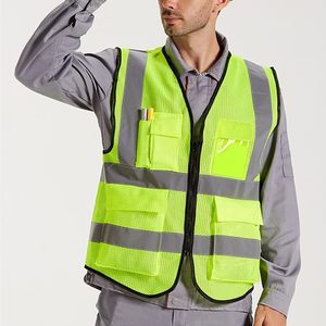 Chaleco de Seguridad Reflectante Clase 2 de Alta Visibilidad, Impermeable, con Bolsillos, para Hombre y Mujer, Cumple con la Norma ANSI Frigg - Product Image 2