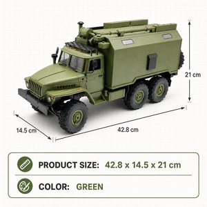 Camioneta RC WPL B36 <span class=keywords><strong>Ural</strong></span> 6x6 2.4G de 2 Canales, Grado Hobby, Alta Velocidad, Todoterreno, Lista para Usar en Interiores/Exteriores, Cable de Carga USB - Product Image 3