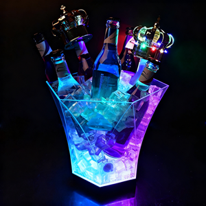 Oem Chất lượng cao 5L Led RGB nhựa có thể sạc lại Xô đá Đảng <span class=keywords><strong>Whisky</strong></span> nước giải khát bồn tắm với <span class=keywords><strong>Whisky</strong></span> <span class=keywords><strong>ice</strong></span> cubes - Product Image 3