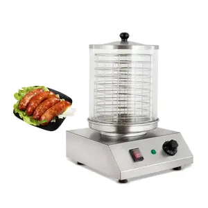 Warehouse Stock Food Grills Warmer Commercial Hotdog Hot Dog Grill Machine with Bread Bun Warmer