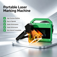 Machine de marquage à fibre optique portable intégrée Huike, équipement de gravure laser portable pour artisanat en laiton et cuivre violet