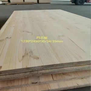 Sólido de madera de pino de la junta de la puerta de madera interior