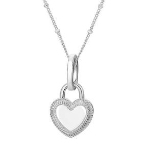 Collar con colgante de corazón XL1326, chapado en oro, aleación de zinc, estilo clásico, cadena de serpiente, para uso diario, unisex, regalo, joyería. - Product Image 4