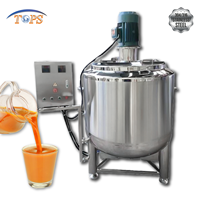 Réservoir de mélange de liquide en acier inoxydable 500L-10000L durable pour mélangeur de liquide de crème de détergent de jus
