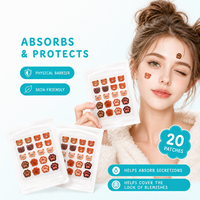 Patchs Hydrocolloïdes Personnalisés OEM ODM en Forme de Patte d'Ours Kawaii pour l'Acné, Vente en Gros pour les Marques de Beauté