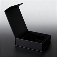 Boîte-cadeau rigide de luxe personnalisée à fermeture magnétique Conception pliable Carton recyclable Forme personnalisable Cils quatre couleurs