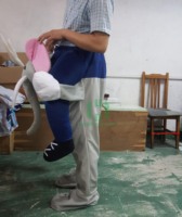 Costume de Cosplay de noël d'éléphant, pantalon magique de fausses jambes de père noël pour femme et homme