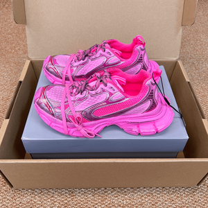 Zapatillas Deportivas Rosadas con Malla, Estilo Urbano, Transpirables, con Plataforma, Monocromáticas - Product Image 1