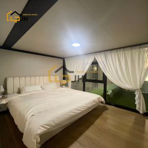 منزل حاويات فولاذية قابل للطي والتوسيع 20 قدم و40 قدم، فيلات مسبقة الصنع جاهزة بـ 2-4 غرف نوم، مبنى مكتبي، فندق، ورشة عمل، للاستخدام الخارجي - Product Image 5