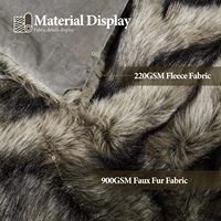 Plaid en fausse fourrure de vison Zhengtai 1000 GSM, doux, moelleux, élégant, réversible, super épais, chaud, confortable et luxueux