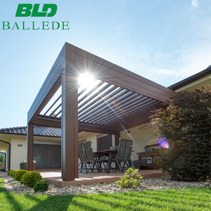 Conception personnalisée arceaux d'arbre imperméables Pergola persiennes toit en aluminium Pergola 6x4m - Product Image 6