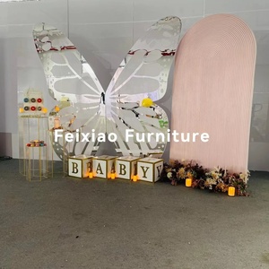 Decorazioni per <span class=keywords><strong>Matrimoni</strong></span> in PVC all'Ingrosso, Forniture per Cerimonie, Sfondo a Farfalla per Eventi Nuziali - Product Image 4