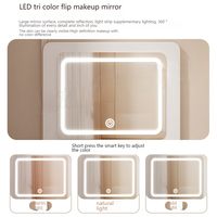 Meuble de Rangement Moderne et Simple pour Chambre à Coucher, Petite Armoire Intégrée Multifonctionnelle avec Table de Maquillage et Panneaux Ajustables
