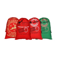 Sacs de Noël Nouveau Design Toile de coton Sacs d'emballage cadeau de Noël Grands sacs personnalisés pour la fête de Noël