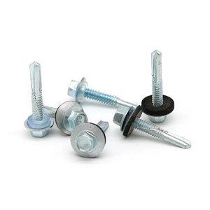 Vis autotaraudeuses à tête hexagonale en acier inoxydable, zinguées, série HE, métriques - Product Image 5