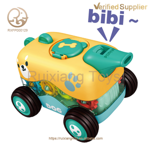 Coche de juguete con silbato de fricción de plástico con memoria cognitiva Unisex para niños Press and Go Gear para bebés y niños - Product Image 2
