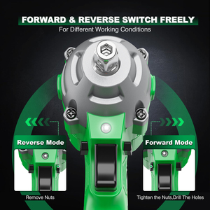 Llave de Impacto Inalámbrica de 20V para Bricolaje con 320nm de Torque, Alimentada por Batería, Compatible con Automóviles - Envío Directo desde Almacén Local en la UE CW-20C-2 Cor - Product Image 2