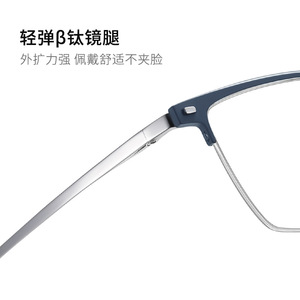 Wanda Optical Eyewear LF9020 Monture unisexe semi-sans monture grise, verres transparents CR-39, taille moyenne - Product Image 4