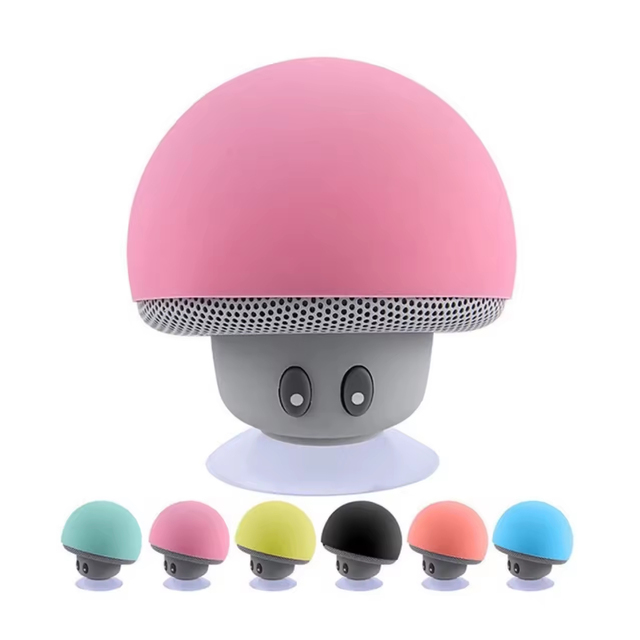 Portable Shower Speakers Waterproof Rechargeable Sucker Mini Bt Wireless Mushroom Speakers Wireless Mini Speaker