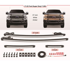 Feux indicateurs de calandre Ford F150, barres lumineuses LED de calandre, F250 Super Duty, pick-up Ford Lightning, accessoires pour pick-up Ford - Product Image 1