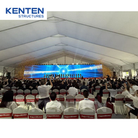 KENTEN Project 45x50 Clear Span Grande salle de cérémonie Salle de conférence Tente Modulaire Squelet un Cadre Tente Aluminium pour 1000 Sièges