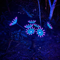 Lumières de paysage série Avatar - Arbres décoratifs pour zones scéniques - Lumières extérieures étanches IP65 RGBW à intensité variable - Garantie 2 ans