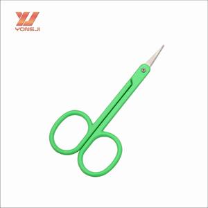 Fábrica profesional verde de acero inoxidable tijeras para cejas mini tijeras de manicura - Product Image 2