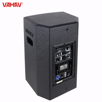 AMAV Pro Audio NOVA TX10 Haut-parleur actif en bois de 10 pouces, 400W RMS, amplificateur DSP et classe D intégré, prend en charge Bluetooth et micro