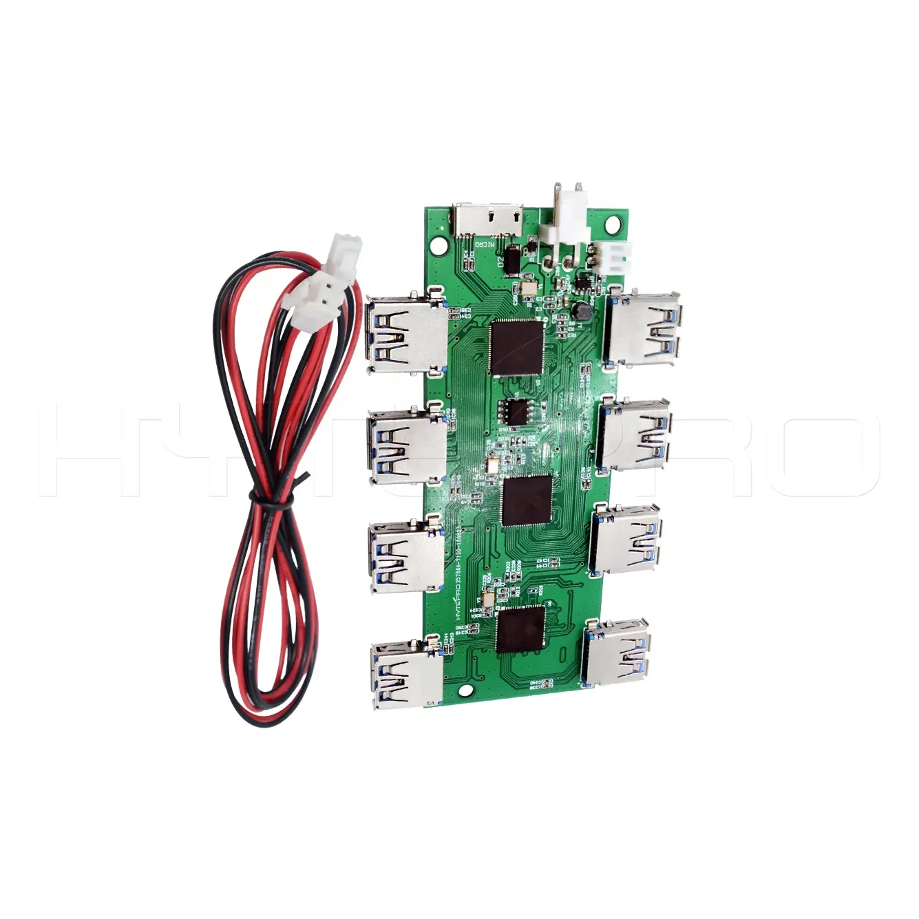 Double 8 port USB hub 3.0 PCB board module for data transfer and charger
