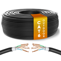 Câble Ethernet Cat6 haute vitesse prenant en charge une connexion réseau 1 Gbps pour le bureau à domicile, le routeur, le modem, les jeux et le streaming