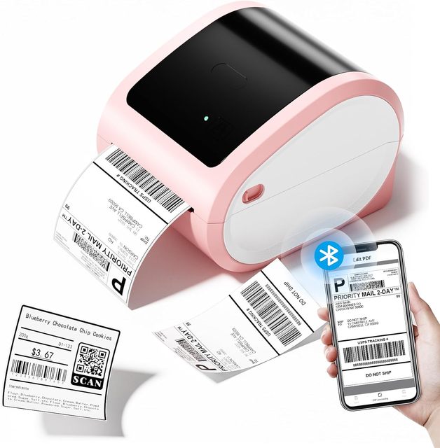 Phomemo D520BT Shipping Label Printer Wireless Label Printer 4x6 Thermal Printer Free Shipping