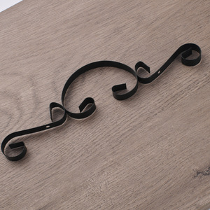 Plaque décorative d'angle en fer Wenzhou Platinum Link, noire, thermolaquée, style moderne et simple pour extérieur - Product Image 4