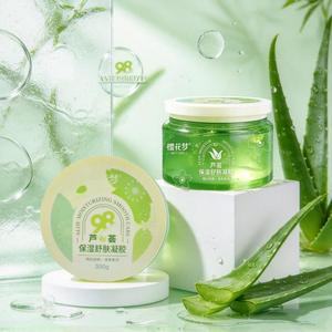 Gel d'<span class=keywords><strong>aloe</strong></span> <span class=keywords><strong>vera</strong></span> hydratant et réparateur pour peaux sèches, <span class=keywords><strong>visage</strong></span> et corps, 300g, marque privée, sur mesure - Product Image 4