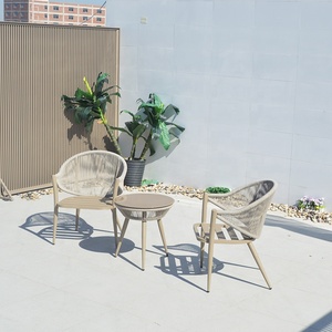 Conjunto de Muebles de Jardín Modernos para Balcón, Mesa de Centro y Sillas para Exteriores - Product Image 4