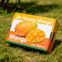 Op maat bedrukte mango verpakkingsdozen, sterke anti-knus kartonnen fruitverzenddozen