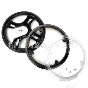 Protection de chaîne de vélo de montagne en plastique noir, blanc, semi-transparent, couleur café pour la protection du manivelle - Product Image 2