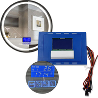 Usine directe en gros LED miroir lampe capteur tactile interrupteur connectable Bluetooth musique écran d'affichage de l'heure