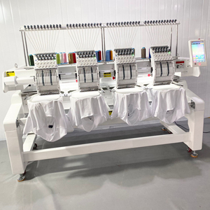 Machine à broder à 4 têtes pour casquette/t-shirt/plat, machine à broder industrielle automatique, machine à broder industrielle informatisée, matériel industriel d'occasion - Product Image 3